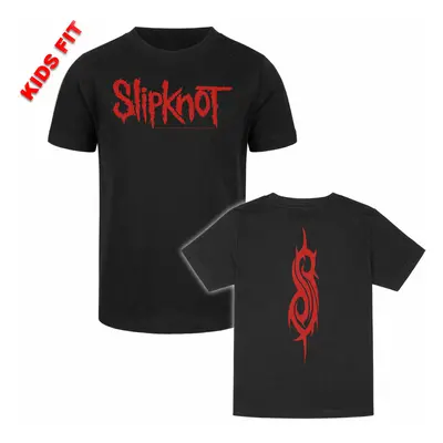 children's t-shirt Slipknot - (Logo) - black - red - METAL-KIDS