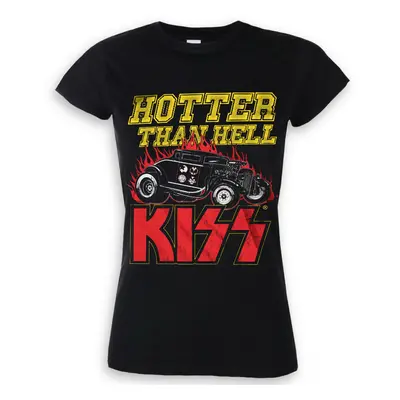 t-shirt metal women's Kiss - Hotter Than Hell - HYBRIS