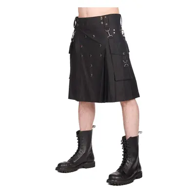 Men's kilt BLACK PISTOL - Denim - Black