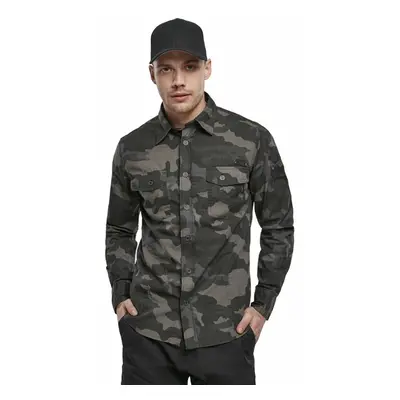 men's shirt BRANDIT - Men Shirt Slim Darkcamo