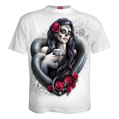 men's t-shirt SPIRAL - DOTD SNAKE - White