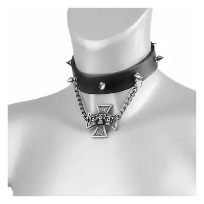 Collar/ choker Skull Cross