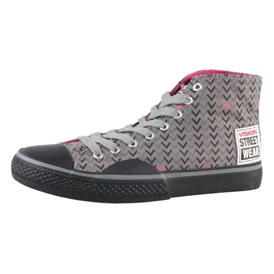 high sneakers women's Canvas HI - VISION