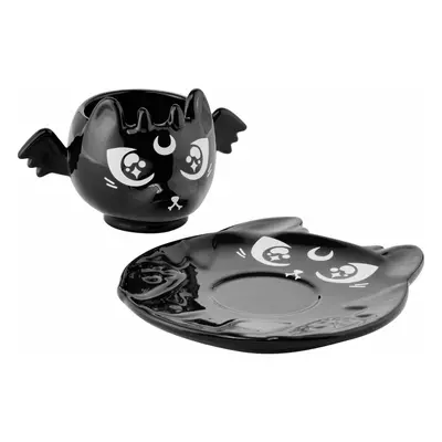 cup (set) KILLSTAR - Kittea Teacup & Saucer - Black