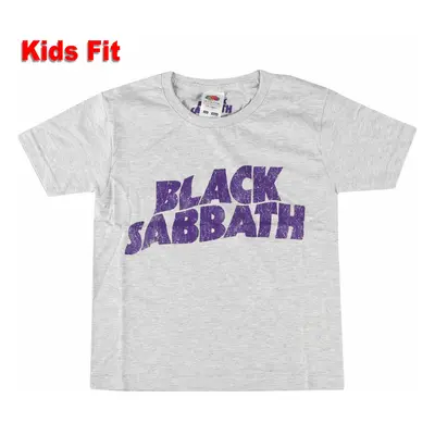 children's t-shirt Black Sabbath - Wavy Logo - ROCK OFF