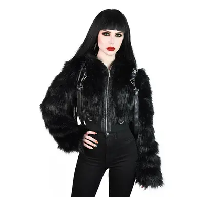 Women's jacket KILLSTAR - Night Creature Faux-Fur