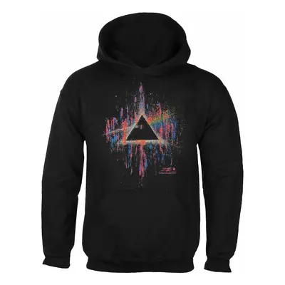 men's sweatshirt Pink Floyd - DSOTM Pink Splatter - BLACK - ROCK OFF