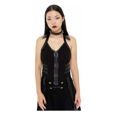 Women's top by KILLSTAR - Anita Ammo - BLACK