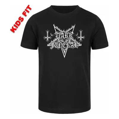 children's t-shirt Dark Funeral - (Logo) - black - white - METAL-KIDS