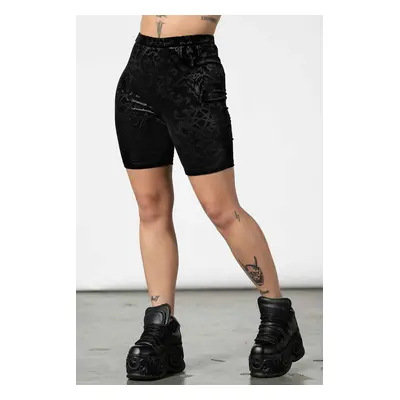 women's shorts KILLSTAR - Misfortune Velvet Cycle