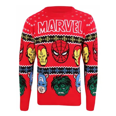 sweater unisex Marvel Comics - Christmas Jumper Face's