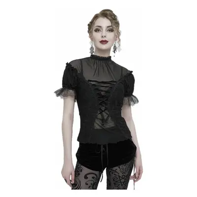 women's blouse DEVIL FASHION - Hip-length dark romantic gothic