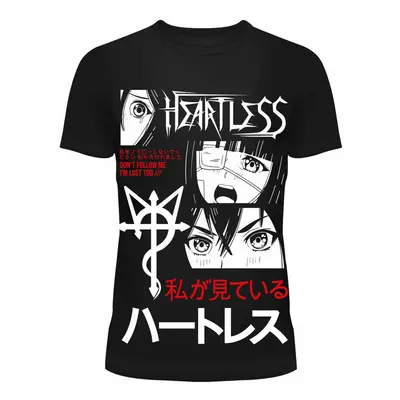 women's t-shirt HEARTLESS - I'M LOST - BLACK