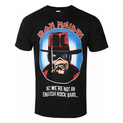 Iron Maiden - Not An English Rock - BLACK - ROCK OFF - men's T-shirt