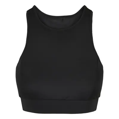 sports bra URBAN CLASSICS - High Neck Tech - black - TB4757