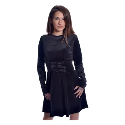 women's dress HEARTLESS - GOTHIC WEDNESDAY - BLACK