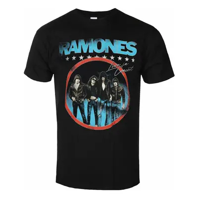 Men's t-shirt Ramones - Circle Photo - Black - ROCK OFF