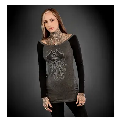 women's t-shirt with long sleeves HYRAW - PIRATE