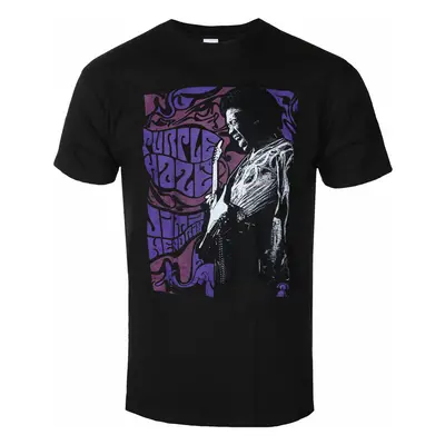 Men's t-shirt Jimi Hendrix - Purple Haze - Black - ROCK OFF