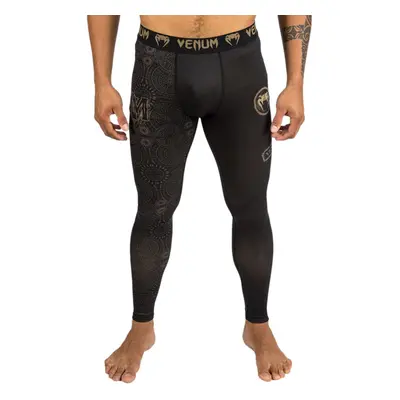 men's trousers (leggings) VENUM - Santa Muerte Dark Side - Black/Brown