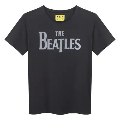 children's t-shirt The Beatles - Logo - Charcoal - AMPLIFIED