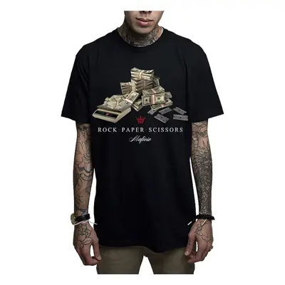 men's t-shirt MAFIOSO - ROCK PAPER SCISSORS - BLK