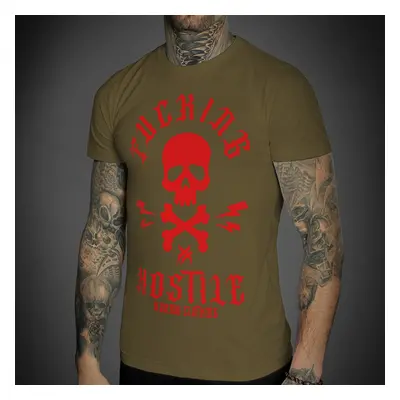 men's t-shirt HYRAW - FCKN HXC KHAKI