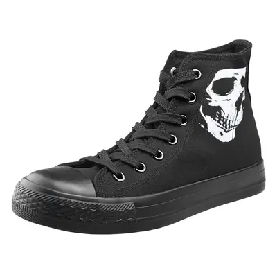 high sneakers unisex Skull - AMENOMEN