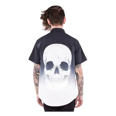 shirt men IRON FIST - Death Breath - Dip dyed - Black / White