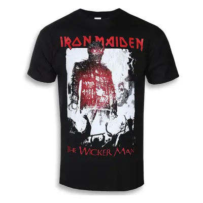 t-shirt metal men's Iron Maiden - The Wicker Man Smoke - ROCK OFF