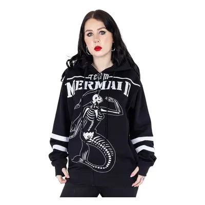 women's hoodie HEARTLESS - TEAM MERMAID - BLACK