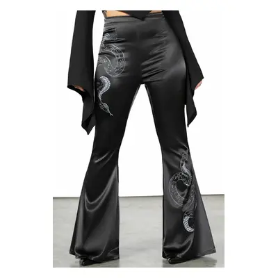 women's trousers KILLSTAR - Slithers Flares - Black