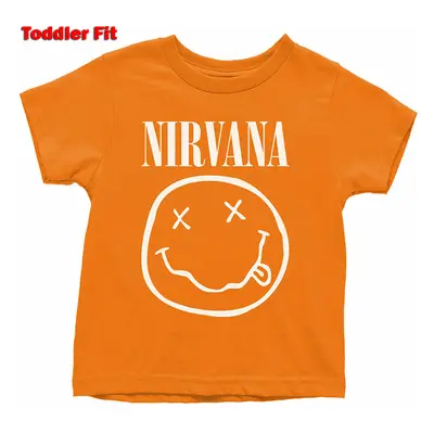 Children's t-shirt Nirvana - White Happy Face - ROCK OFF