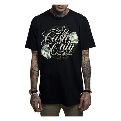 men's t-shirt MAFIOSO - CASH ONLY - BLK