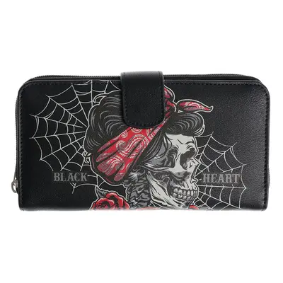 Wallet BLACK HEART - PIN UP SKULL