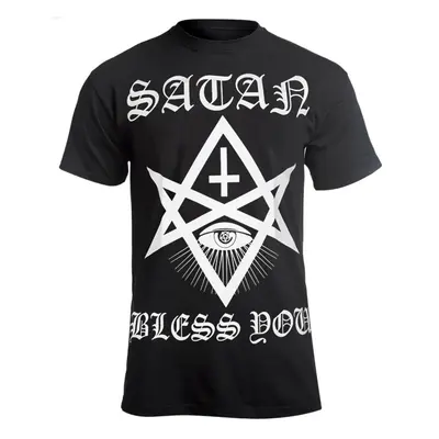 t-shirt hardcore men's - SATAN BLESS YOU - AMENOMEN