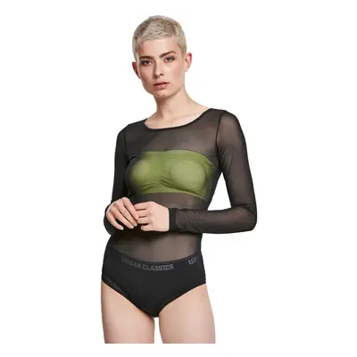 Women's bodysuit URBAN CLASSICS - Tech Mesh - black