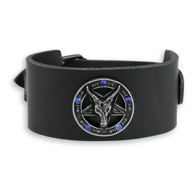 Bracelet Baphomet - black - crystal blue