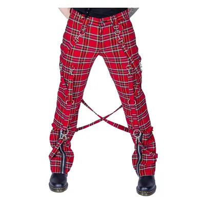 men's trousers HEARTLESS - MIDAS - RED TARTAN