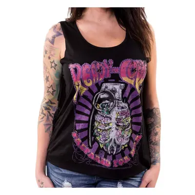 Women's tank top LETHAL THREAT - ANGEL READY FOR LOVE - BLACK