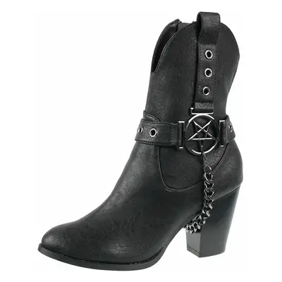 women's shoes KILLSTAR - Coven Cowboy - Black