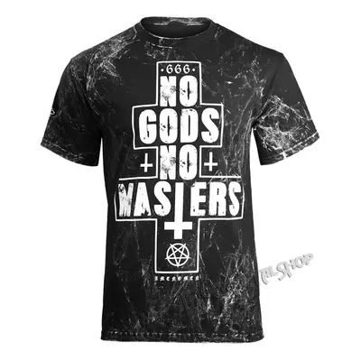 t-shirt hardcore men's - NO GODS NO MASTERS - AMENOMEN