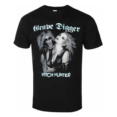 men's t-shirt GRAVE DIGGER - WITCH HUNTER - BLACK - PLASTIC HEAD