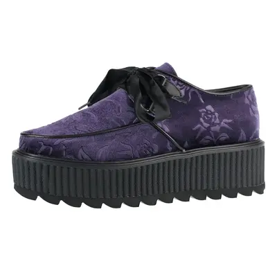 Women's boots KILLSTAR - Vampires Kiss Creepers - PLUM