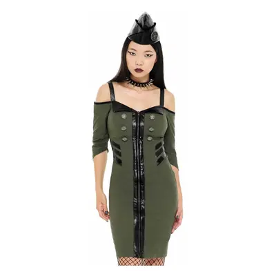 Women's dress by KILLSTAR - Miss Stardust - KHAKI