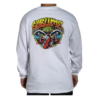 men's long-sleeved t-shirt SULLEN - BADFISH - WHITE