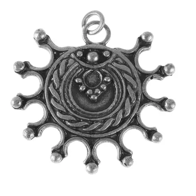 pendant (sun amulet) DEVANA - zinc/silver