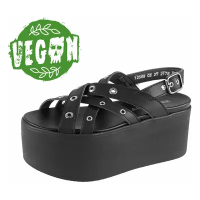 Women's shoes (sandals) ALTERCORE - Nitta Vegan - Black