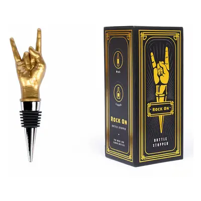 bottle stopper SUCK UK - ROCK ON - GOLD