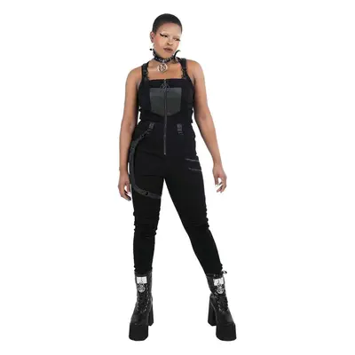 Women's trousers KILLSTAR - Nicolette Dungarees - Black